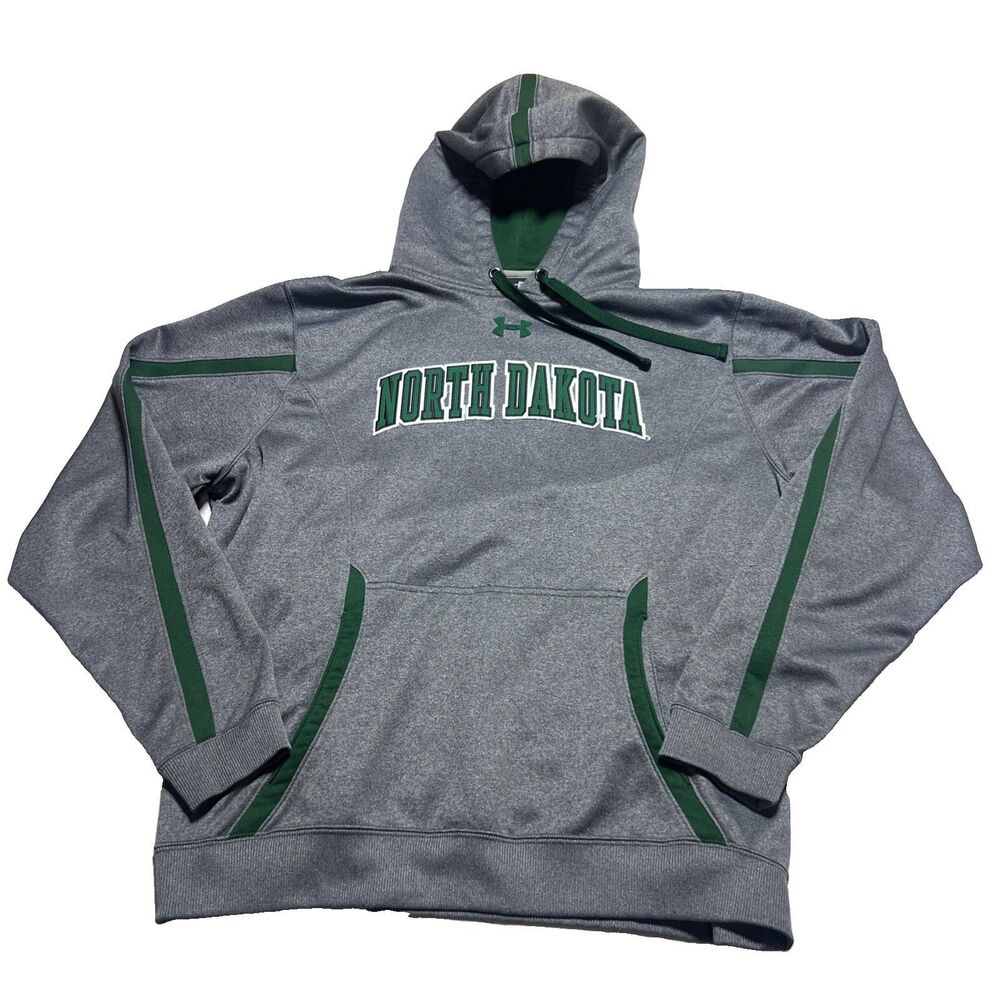 University of North Dakota Fighting Sioux Hawks Size Large Hoodie Under Armour